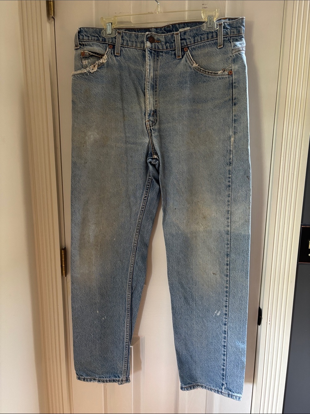 Levi's 505 Mexico Light Blue Straight Men’s Jeans with Faded Wash